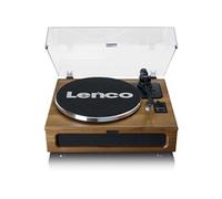 Lenco Platine vinyle Bluetooth 5.0 LS-410WA – 4 haut-parleurs intégrés 40W RMS – Bois marron