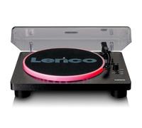 Lenco LS-50 - Platine vinyle avec haut-parleur - Plateau LED - USB - Entraînement par courroie - Préampli - 33, 45 et 78 tours - Arrêt automatique - Vinyle vers MP3 - Noir