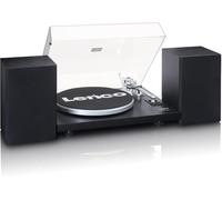 Lenco Platine vinyle LS-500 Bluetooth 2x30 W Enceintes externes Préampli Noir