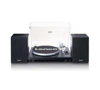 Lenco LS-500BK - Platine avec amplificateur intégré, Bluetooth et deux enceintes externes