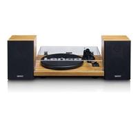 Lenco LS-500BK - Platine avec amplificateur intégré, Bluetooth® et deux enceintes externes - Noir Noyer G