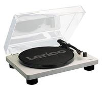 Lenco LS-50GREY Tourne-disque, boîtier en bois avec haut-parleur, USB, transformation de vinyle en Digital, protection, Courroie, 2x Stylet aiguille Gris