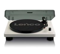 Lenco Platine vinyle LS-50 - boîtier bois, haut-parleur, USB, numérisation vinyle, 2 stylets gris