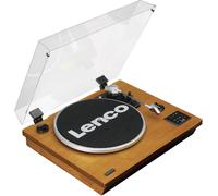 Platine Vinyle Bluetooth - Lenco - haut-parleurs intégrés, USB MP3, AUX, 2x5W RMS - LS-55WA - Marron
