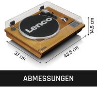 Lenco LS-55WA Noyer Platine Vinyle Dans Un Boîtier En Bois