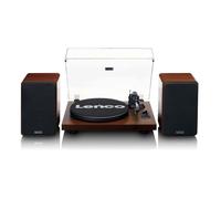 Lenco Platine tourne-disque LS-600WA, ampli intégré, Bluetooth, 2 haut-parleurs externes, Noyer