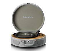 Lenco Platine vinyle LS-66 – Bluetooth, 2 haut-parleurs, AT3600 – Gris