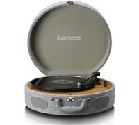 Lenco Platine vinyle LS-66 - Réception et transmission Bluetooth® - 2 haut-parleurs intégrés - Micro magnétique AT3600 - Entraînement par courroie - Arrêt automatique - 33/45 tr/min - Connecteur RCA -