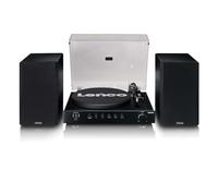 Lenco LS-700BK - Platine HiFi Haute Puissance avec Enceintes, Bluetooth® et 2M Red - Amplificateur stéréo intégré avec 2 x 100 Watts RMS - Noir