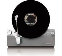 Lenco LSA-071SI - Tourne-disque vertical entièrement automatique avec haut-parleurs intégrés et Bluetooth® - argenté