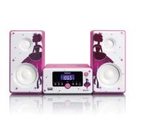 Lenco Mini-chaîne MC-020 Princess – Radio FM, Bluetooth, USB, entrée AUX – Princesse