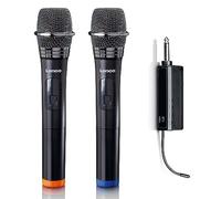 Lenco Microphones sans fil MCW-020BK Set de 2 Noir