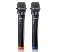 Lenco Microphones sans fil MCW-020BK Set de 2 Noir