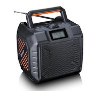 Lenco ODR-160GY Radio portable Analogique et numérique Noir, Orange