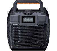 Lenco ODR-160GY Radio dextérieur DAB+, FM AUX, SD, Bluetooth, DAB+, FM protégé contre les projections deau, rechargeable, fonction réveil, fonction Powerbank