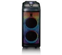 ENCEINTE SONO MOBILE AVEC ÉCLAIRAGE LED FRONTAL COMPLET ET BOULE DISCO