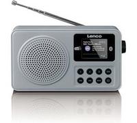 LENCO PDR-034GY - Radio portable DAB+/FM avec Bluetooth® et batterie rechargeable - Gris