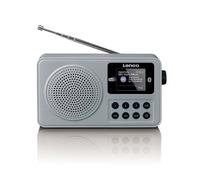 LENCO PDR-034GY - Radio portable DAB+/FM avec Bluetooth® et batterie rechargeable - Gris