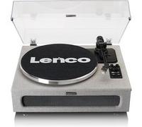 Lenco Platine 4 enceintes intégrées finition tissu - Gris