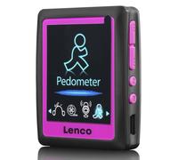 Lenco PODO-152 Pink - Lecteur MP3/MP4 avec podomètre et mémoire de 4 Go - Rose