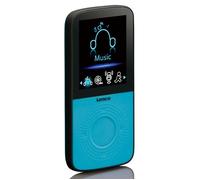 Lenco PODO-153BU - Lecteur MP3 de sport avec podomètre, oreillettes de sport et brassard de sport - Bleu