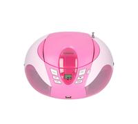 Lenco Radio Portable FM avec Lecteur CD / USB / MP3 et Écran LCD Rose