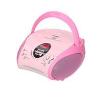 Lenco Radio Portable Stéréo FM avec Lecteur CD et Sortie Casque 3.5mm Rose