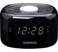 Lenco Radio-réveil CR-12 avec fonction veilleuse, couleur : noir