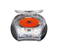 Lenco Radio Stéréo FM avec Lecteur CD et Antenne Télescopique Noir / Transparent