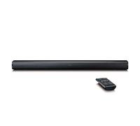 Lenco SB-080 BK - Barre de son 90 cm - 80 Watts connexions Bluetooth, USB et HDMI subwoofer intégré - Noir