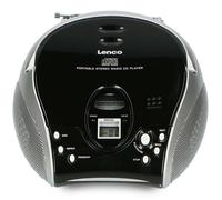 Lenco SCD-24 Black/Silver - Radio portable avec lecteur CD - Noir/argent