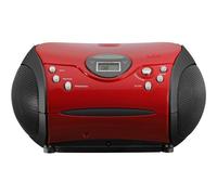 Lenco SCD-24 - Boombox - noir, rouge