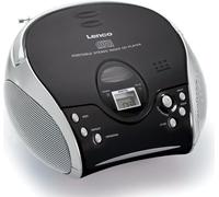 Lenco SCD-24 Digital FM Noir, Argent Lecture MP3