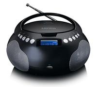SCD-331BK - Radio et lecteur CD/MP3 portable avec USB et Bluetooth - Radio alimentée par batterie ou par secteur
