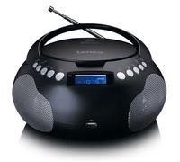SCD-331BK - Radio et lecteur CD/MP3 portable avec USB et Bluetooth - Radio alimentée par batterie ou par secteur