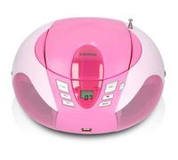 Lenco SCD-37 USB Pink - Radio FM et lecteur CD/USB portable - Rose