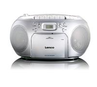 Lenco SCD-42 Argent - Systèmes stéréo portables (FM, Lecteur, CD,CD-R,CD-RW, Auto stop, Répéter, LCD, Argent)