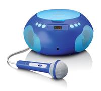 Lenco SCD-620 Lecteur CD pour enfants - Radio CD - avec microphone - lecteur karaoké - mémoire de titres - récepteur FM - 2 x 1 Watt RMS - AUX-IN - Bleu
