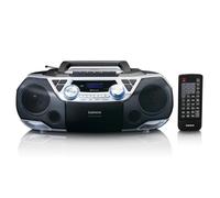 Lenco SCD-720SI - Radio portable DAB+/FM avec Bluetooth®, lecteur CD, cassettes et USB - Argent