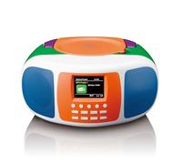 Radio portable DAB+/FM avec Bluetooth®, lecteur CD et grand écran couleur LCD Lenco SCD-861KIDS Noir-Gris G