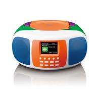 Radio portable DAB+/FM avec Bluetooth®, lecteur CD et grand écran couleur LCD Lenco SCD-861KIDS Noir-Gris