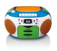 Lenco Radio portable SCD-971 - Lecteur CD et cassette pour enfants Multicolore