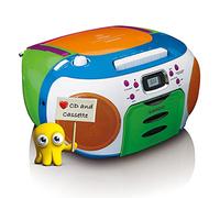 Lenco Radio portable SCD-971 - Lecteur CD et cassette pour enfants Multicolore