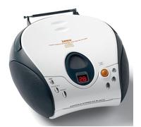 Lenco SCD-24 white - Tragbares FM-Radio mit CD-Player - Kopfhöreranschluß - Weiß Radio-lecteur CD