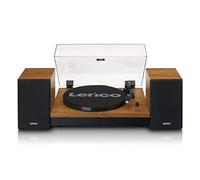LS-310WD - Platine avec Bluetooth et deux haut-parleurs externes, bois