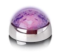 Stabilisateur vinyle avec effets lumineux RGB - Poids de pression pour platine vinyle de 250 g et boule disco en un TTA-080SI Chrome