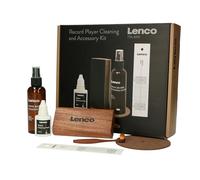 Lenco TTA-6IN1 Kit d'accessoires 6 en 1 pour tourne-disque - Kit Deluxe pour nettoyage des disques - Bois de qualité supérieure
