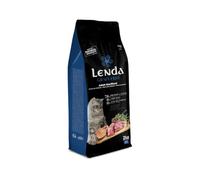 Lenda Grain Free Esterilized 2 kg - Aliment hypoallergénique au Porc et au Saumon pour Chat sans céréales - Nourriture pour Chat stérilisée sans volaille avec probiotiques et oméga 3 pour la Peau et