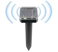 LENDISIY Lot de 4 répulsifs solaires à ultrasons pour taupes - Étanche IP44 - Contre les taupes et les campagnols - Contre les taupes et les rongeurs de jardin dans la pelouse