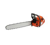 LENDISIY Tronçonneuse à essence avec diamètre de coupe de 58 cm, cylindrée 65 cm³, chaîne de 60 cm, idéale pour le bois de chauffage, la coupe des arbres et l'entretien du jardin